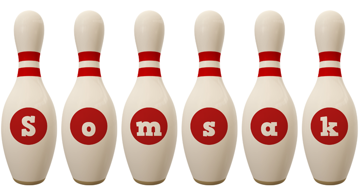 Somsak bowling-pin logo