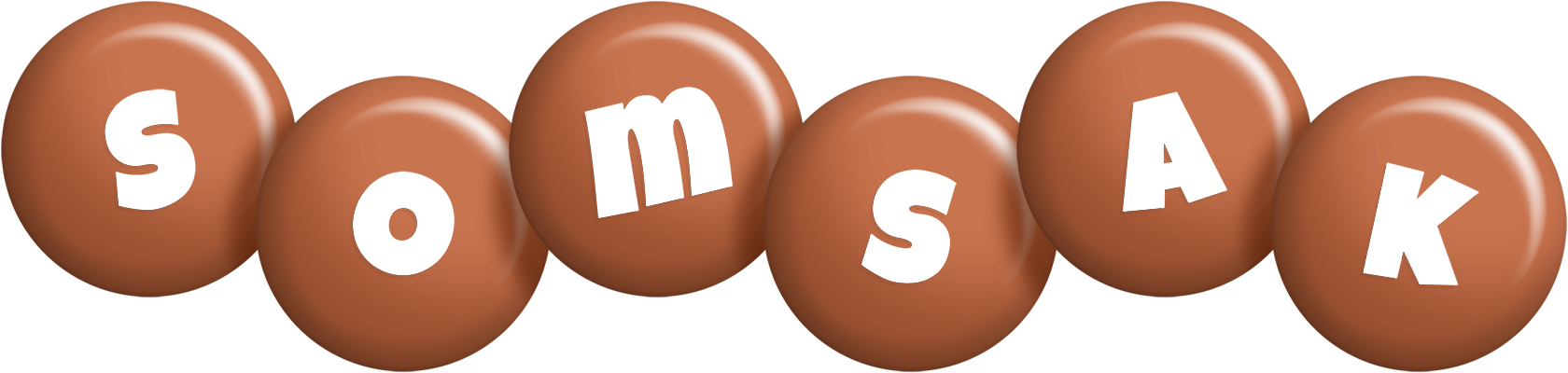 Somsak candy-brown logo