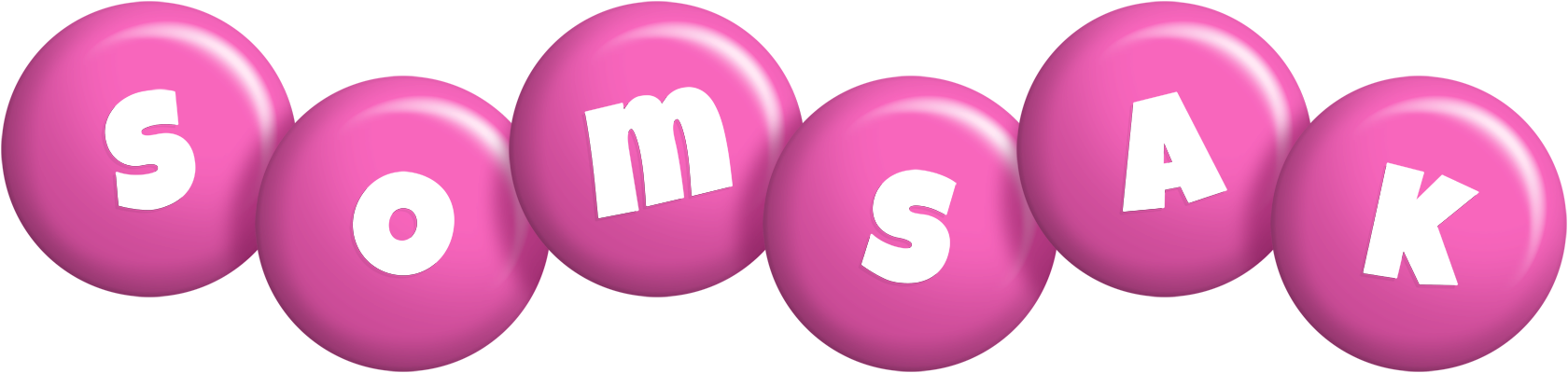 Somsak candy-pink logo