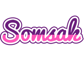 Somsak cheerful logo