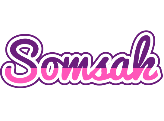 Somsak cheerful logo