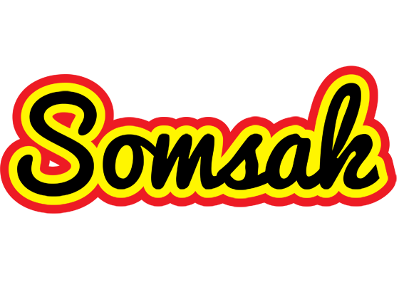 Somsak flaming logo