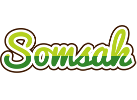 Somsak golfing logo