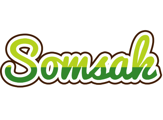 Somsak golfing logo