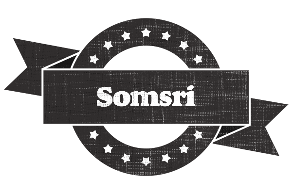 Somsri grunge logo