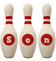 Son bowling-pin logo