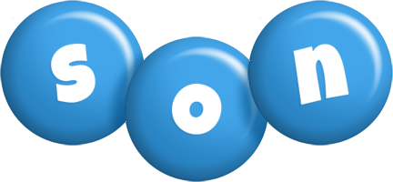 Son candy-blue logo