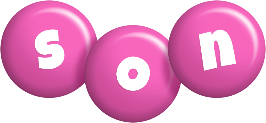 Son candy-pink logo