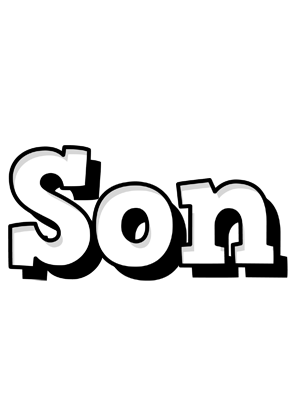 Son snowing logo