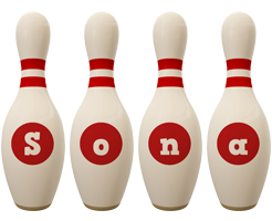 Sona bowling-pin logo