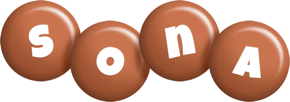Sona candy-brown logo
