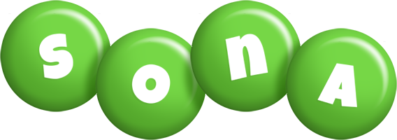 Sona candy-green logo