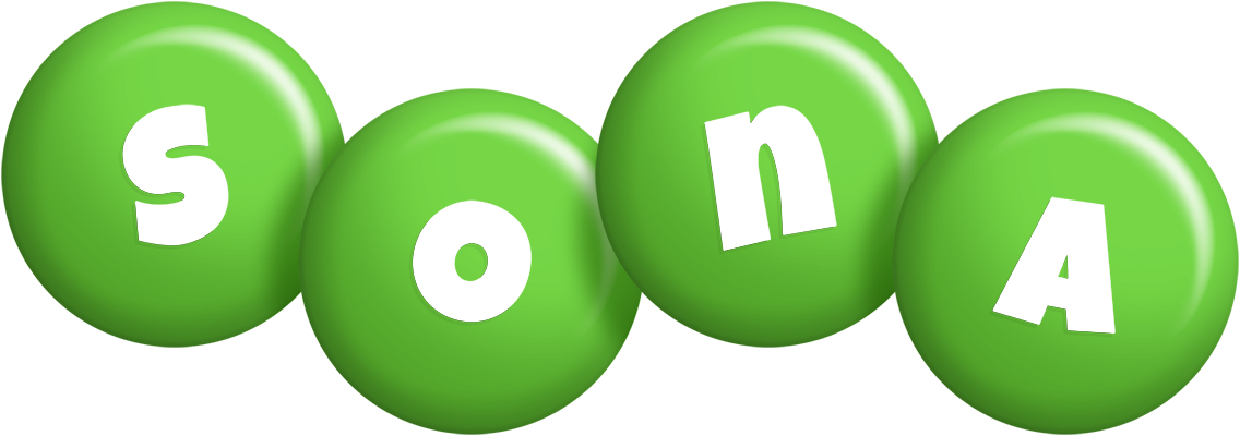 Sona candy-green logo