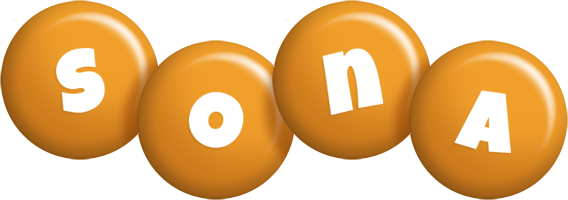 Sona candy-orange logo