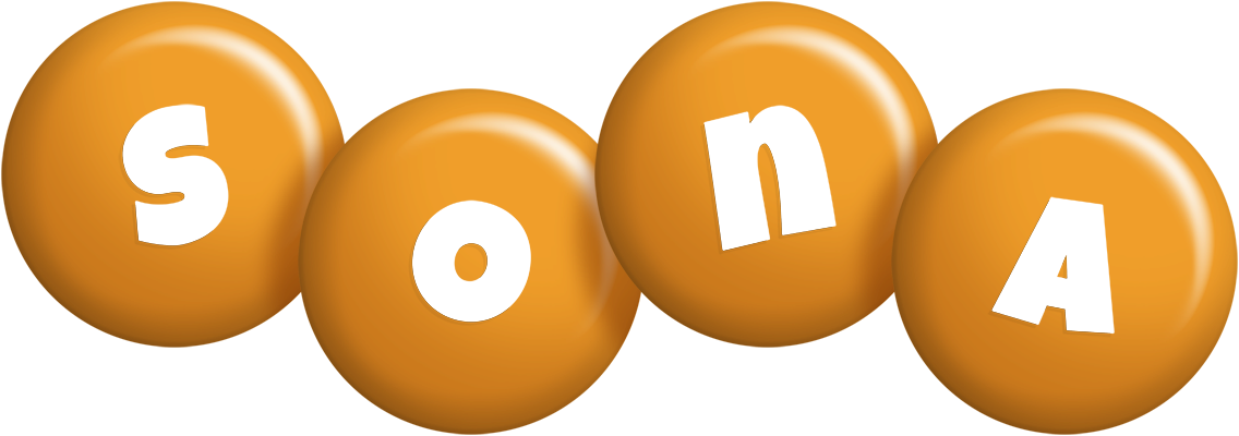 Sona candy-orange logo
