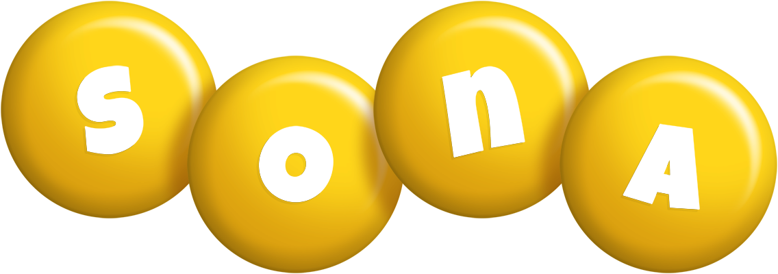 Sona candy-yellow logo