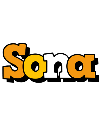 Sona cartoon logo