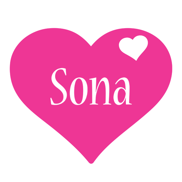 Sona love-heart logo