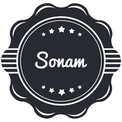 Sonam badge logo