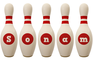 Sonam bowling-pin logo