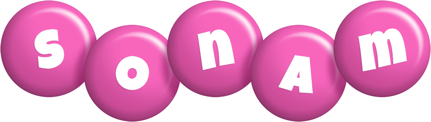 Sonam candy-pink logo