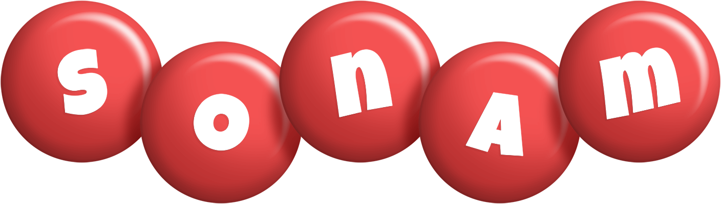 Sonam candy-red logo