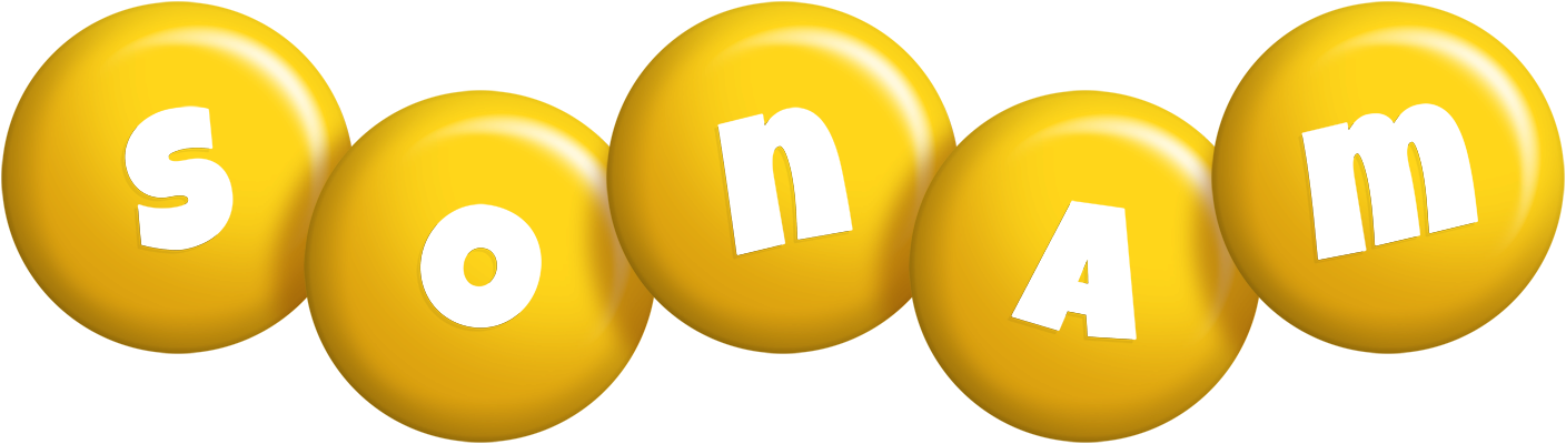 Sonam candy-yellow logo