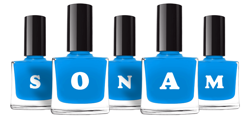 Sonam glossy logo