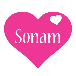 Sonam love-heart logo