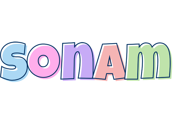 Sonam pastel logo