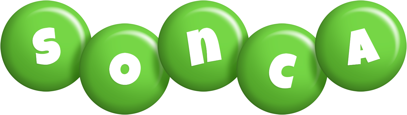 Sonca candy-green logo
