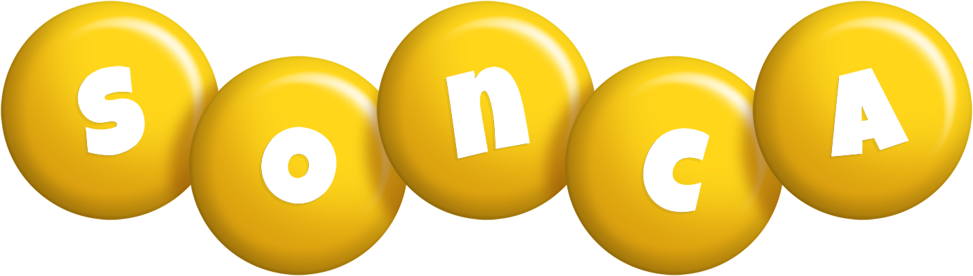 Sonca candy-yellow logo