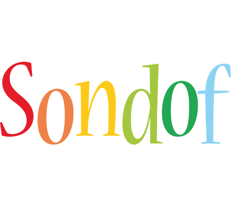 Sondof birthday logo