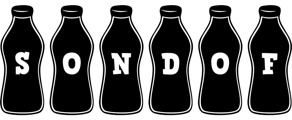 Sondof bottle logo