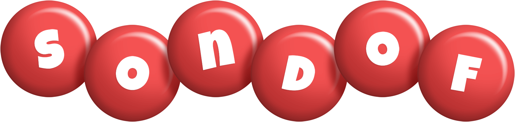 Sondof candy-red logo