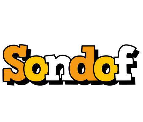 Sondof cartoon logo