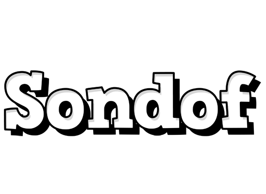 Sondof snowing logo