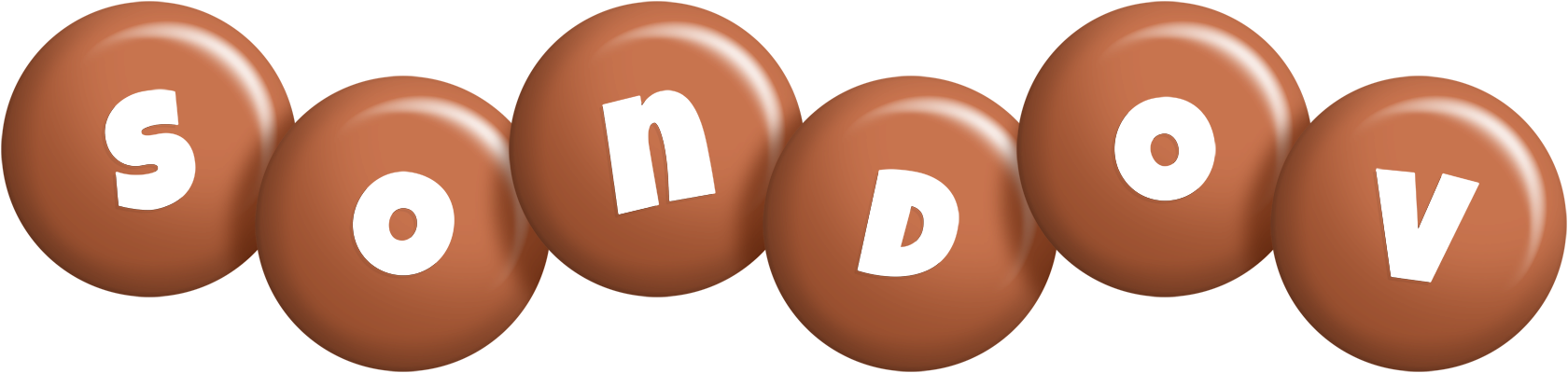 Sondov candy-brown logo
