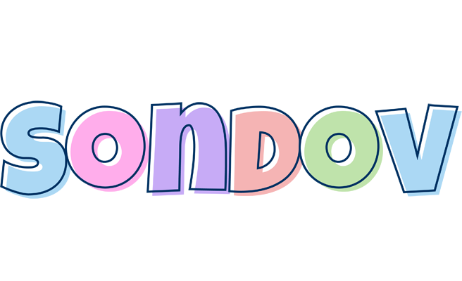 Sondov pastel logo
