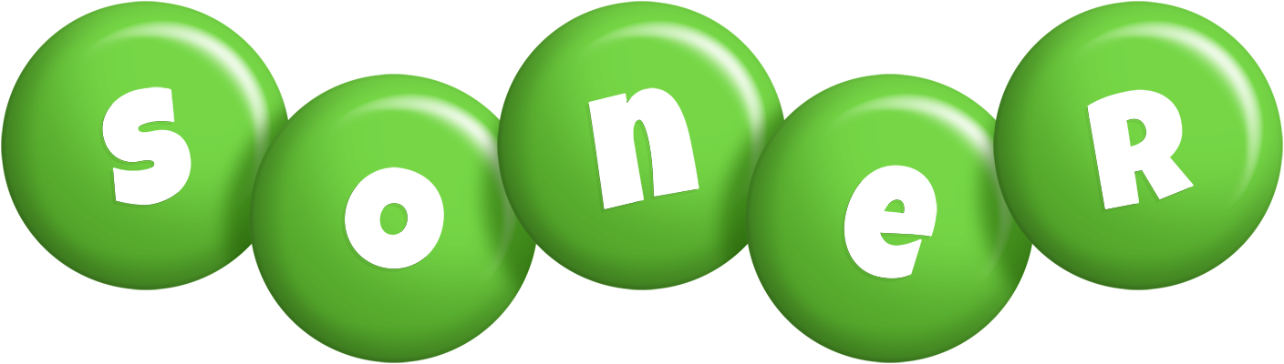 Soner candy-green logo