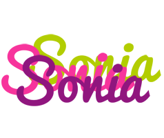Sonia flowers logo