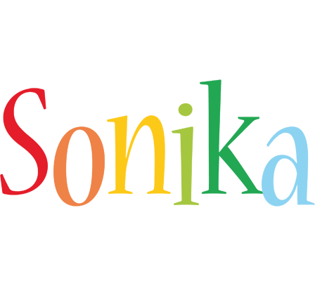 Sonika birthday logo