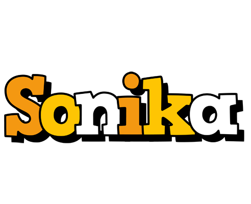 Sonika cartoon logo