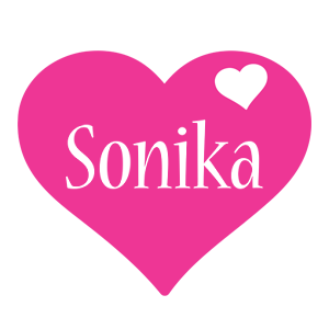 Sonika love-heart logo