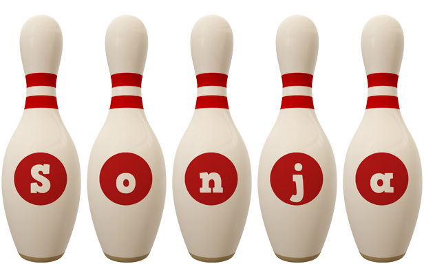 Sonja bowling-pin logo