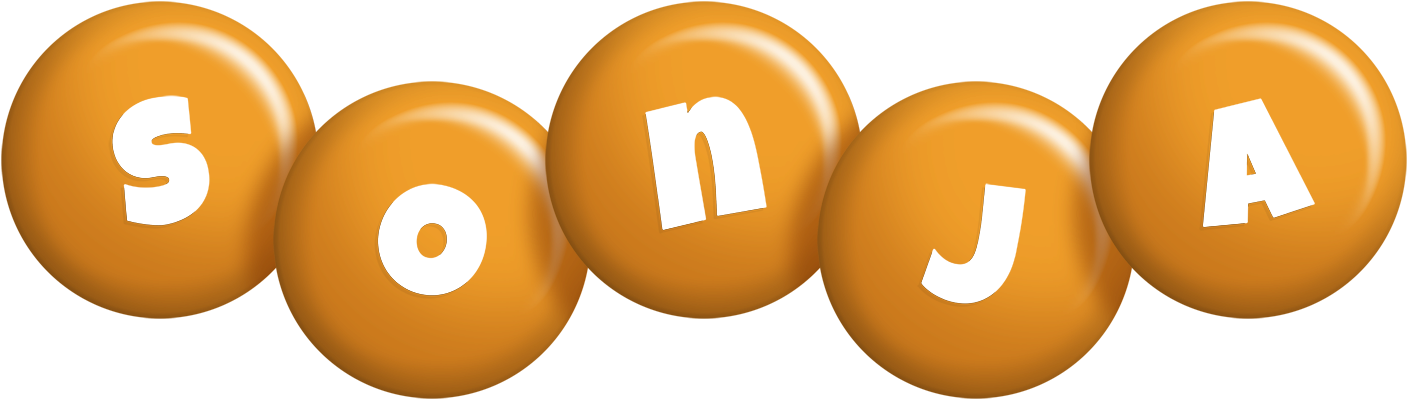 Sonja candy-orange logo