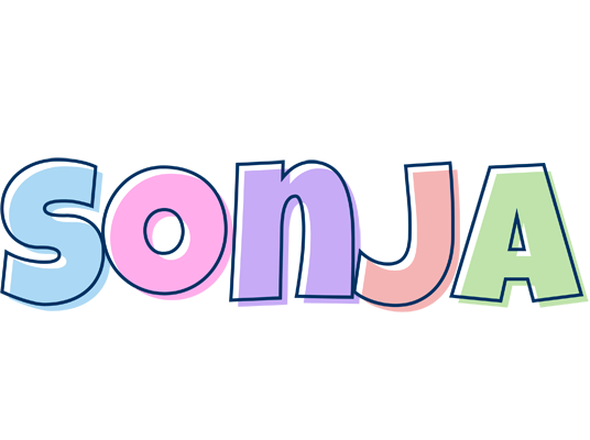 Sonja pastel logo