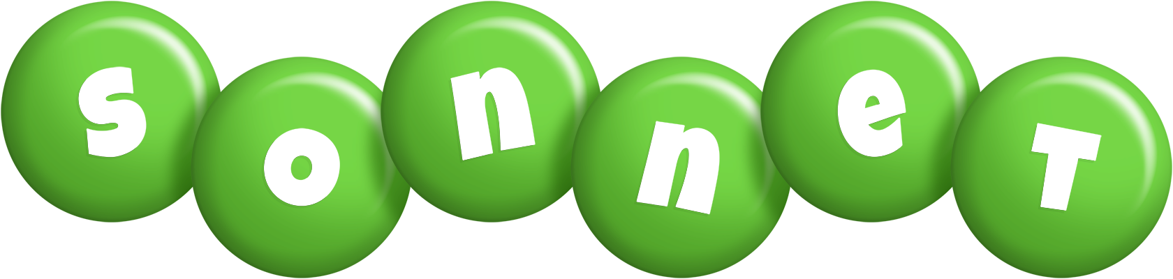Sonnet candy-green logo