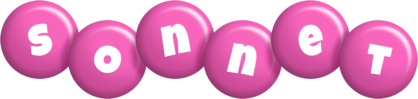 Sonnet candy-pink logo
