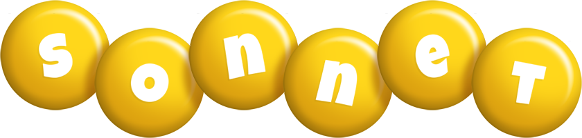 Sonnet candy-yellow logo